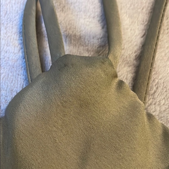 Renee C. Light Green Satin Top - Picture 4 of 10